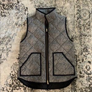 J. Crew Herringbone Quilted Vest Size S